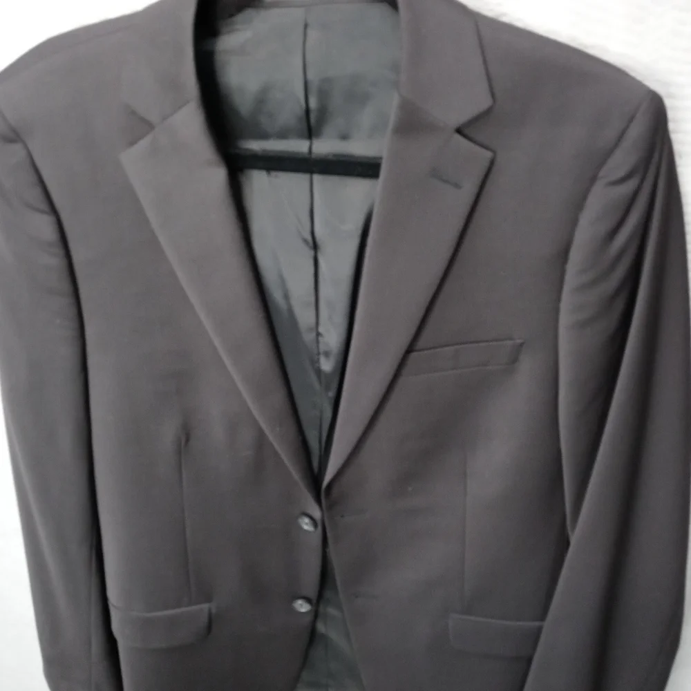 Calvin Klein men's two button jacket blazer black - Picture 2 of 7